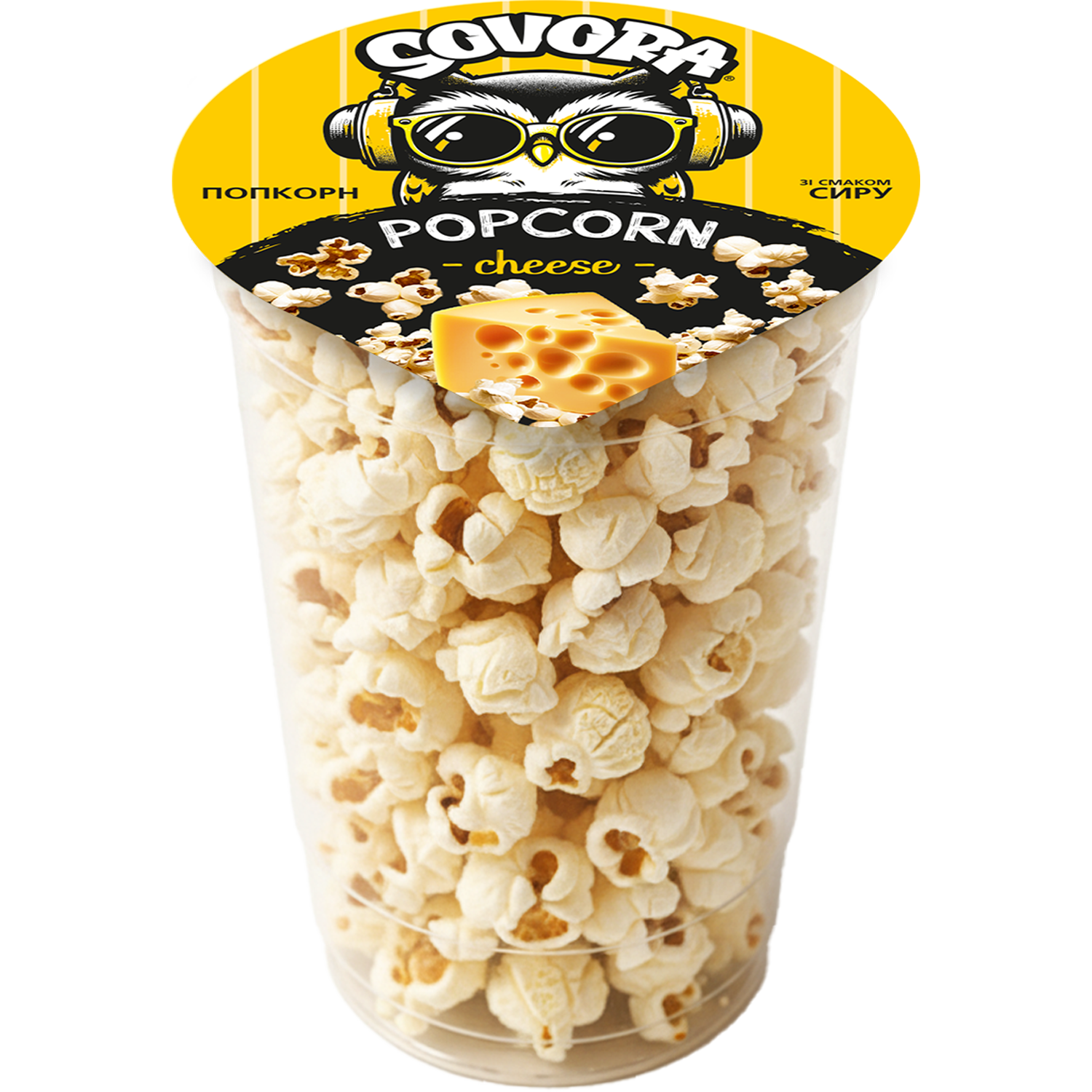 SOVORA Cheese flavored popcorn, Cup, 20 g